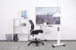 Deluxe Dark Air Grid Back Drafting Chair By Office Star - 13-37N30D -Cramer Sales Store 13 37N30D Room Set 2