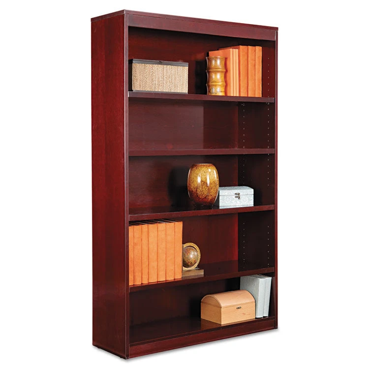 Alera Square Corner Wood Veneer Bookcase - ALEBCS 1 Alera Square Corner Wood Veneer Bookcase - ALEBCS