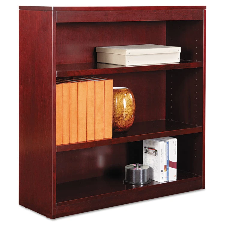 Alera Square Corner Wood Veneer Bookcase - ALEBCS 3 Alera Square Corner Wood Veneer Bookcase - ALEBCS - Image 3