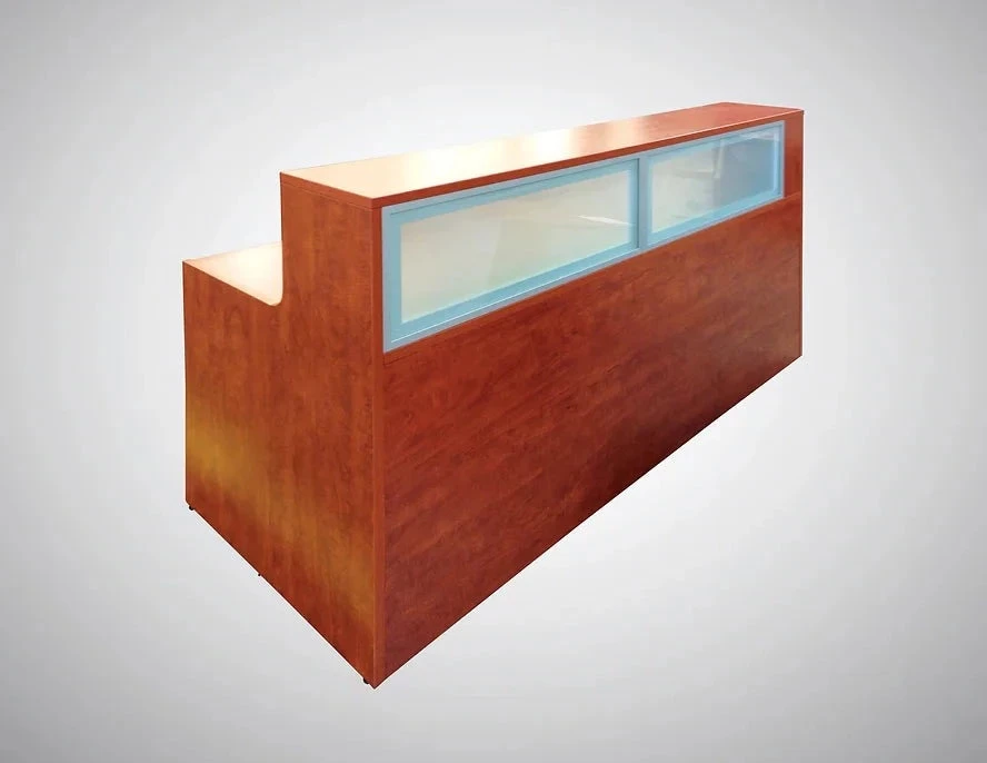 Maverick Custom Glass Reception Desk 1 Maverick Custom Glass Reception Desk