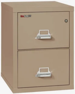 FireKing 2 Drawers Letter 25 - 25-Inch Deep High-Security Vertical File - 2-1825-C -Cramer Sales Store 2 1825 CTA closed