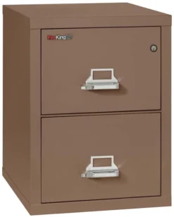 FireKing 2 Drawers Letter 25 - 25-Inch Deep High-Security Vertical File - 2-1825-C -Cramer Sales Store 2 1825 CTN closed