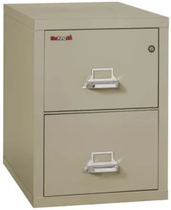 FireKing 2 Drawers Letter 31 1/2" Depth Classic High Security Vertical File Cabinet - 2-1831-C -Cramer Sales Store 2 1831 CPE closed png1