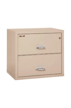 FireKing 2 Drawers Lateral 31" Wide Classic High Security Lateral File Cabinet - 2-3122-C -Cramer Sales Store 2 3122 C Champagne