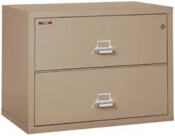 FireKing 2 Drawers Lateral 38" Wide Classic High Security Lateral File Cabinet - 2-3822-C 39 FireKing 2 Drawers Lateral 38" Wide Classic High Security Lateral File Cabinet - 2-3822-C -Cramer Sales Store 2 3822 CTA closed