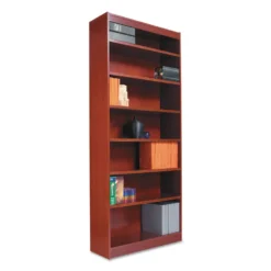 Alera Square Corner Wood Bookcase - ALEBCS 6 Alera Square Corner Wood Bookcase - ALEBCS -Cramer Sales Store 289057
