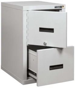 FireKing FireShield - Space-Saving Vertical File Cabinet With Safe - 2S1822-DBSSF -Cramer Sales Store 2S1822 DDSSF right angled empty 1