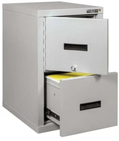 FireKing FireShield - Space-Saving Vertical File Cabinet With Safe - 2S1822-DBSSF -Cramer Sales Store 2S1822 DDSSF right angled with a 1