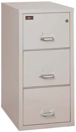 FireKing 3 Drawers Legal 31" Depth 2 Hour Vertical High-Security File Cabinet - 3-1943-2 -Cramer Sales Store 3 1943 C2PL closed 73b09ddc 8127 4544 8daa 1ae9e12e4a89