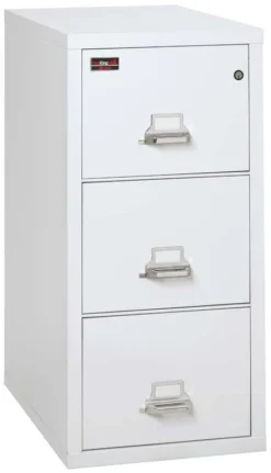 FireKing 3 Drawers Legal 31" Depth 2 Hour Vertical High-Security File Cabinet - 3-1943 -Cramer Sales Store 3 2144 C2AW closed