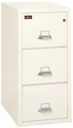 FireKing 3 Drawers Legal 31" Depth 2 Hour Vertical High-Security File Cabinet - 3-1943 -Cramer Sales Store 3 2144 C2IW closed 37c4b49a 7fdf 48b4 9ba4 e629bdfc3c27