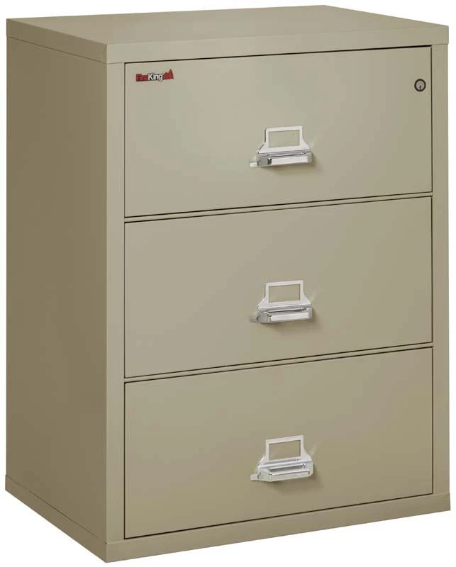 FireKing 3 Drawers Lateral 31" Wide Classic High Security Lateral File Cabinet - 3-3122-C 7 FireKing 3 Drawers Lateral 31" Wide Classic High Security Lateral File Cabinet - 3-3122-C - Image 7