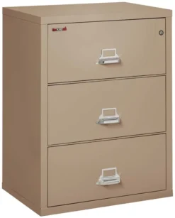 FireKing 3 Drawers Lateral 31" Wide Classic High Security Lateral File Cabinet - 3-3122-C 22 FireKing 3 Drawers Lateral 31" Wide Classic High Security Lateral File Cabinet - 3-3122-C -Cramer Sales Store 3 3122 CTA closed