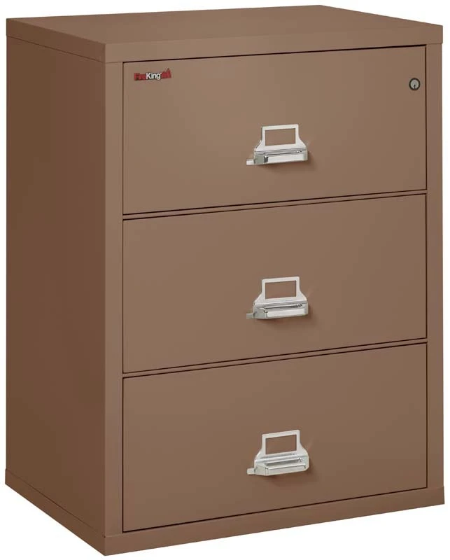 FireKing 3 Drawers Lateral 31" Wide Classic High Security Lateral File Cabinet - 3-3122-C 4 FireKing 3 Drawers Lateral 31" Wide Classic High Security Lateral File Cabinet - 3-3122-C - Image 4