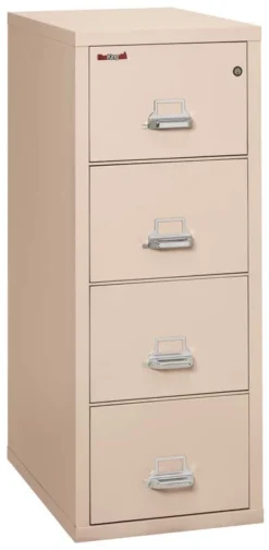 FireKing 4 Drawers Letter 31 1/2" Depth Classic High Security Vertical File Cabinet - 4-1831-C 21 FireKing 4 Drawers Letter 31 1/2" Depth Classic High Security Vertical File Cabinet - 4-1831-C -Cramer Sales Store 4 1831 CCH closed