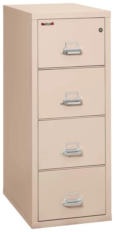 FireKing 4 Drawers Letter 31 1/2" Depth Classic High Security Vertical File Cabinet - 4-1831-C 6 FireKing 4 Drawers Letter 31 1/2" Depth Classic High Security Vertical File Cabinet - 4-1831-C - Image 6