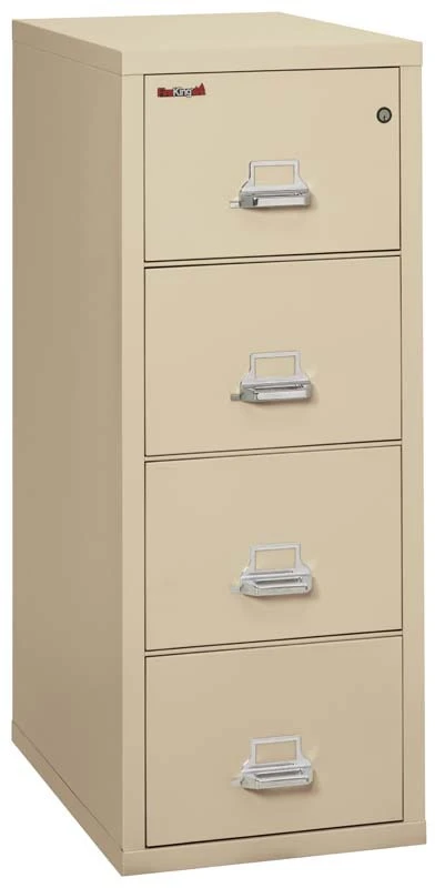 FireKing 4 Drawers Letter 31 1/2" Depth Classic High Security Vertical File Cabinet - 4-1831-C 4 FireKing 4 Drawers Letter 31 1/2" Depth Classic High Security Vertical File Cabinet - 4-1831-C - Image 4