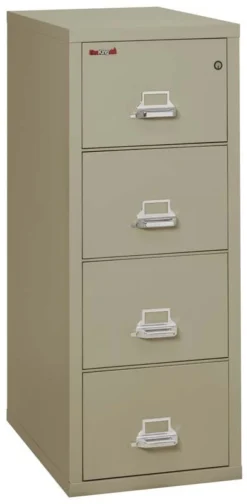 FireKing 4 Drawers Letter 31 1/2" Depth Classic High Security Vertical File Cabinet - 4-1831-C 18 FireKing 4 Drawers Letter 31 1/2" Depth Classic High Security Vertical File Cabinet - 4-1831-C -Cramer Sales Store 4 1831 CPE closed