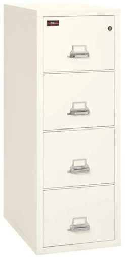 FireKing 4 Drawers Letter 31" Depth 2 Hour Vertical High-Security File Cabinet - 4-1956 -Cramer Sales Store 4 1956 C2IW closed