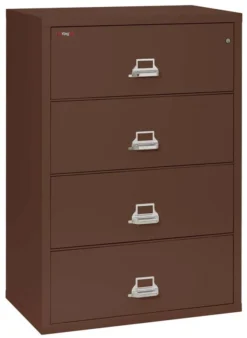FireKing 4 Drawers Lateral 38" Wide Classic High Security Lateral File Cabinet - 4-3822-C -Cramer Sales Store 4 3822 CBR closed