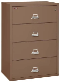 FireKing 4 Drawers Lateral 38" Wide Classic High Security Lateral File Cabinet - 4-3822-C -Cramer Sales Store 4 3822 CTN closed