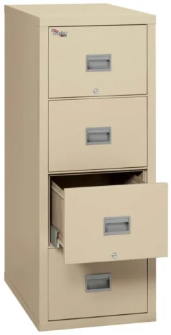 FireKing 4 Drw Ltr / Lgl 25" Depth Patriot Series File Cabinets - 4P1825-C -Cramer Sales Store 4P1825 CPA openempty