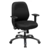 Pro Line II By Office Star EXECUTIVE HIGH BACK DARK AIRGIRD AND BLACK MESH CHAIR - 54666-231