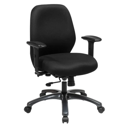 Pro Line II By Office Star EXECUTIVE HIGH BACK DARK AIRGIRD AND BLACK MESH CHAIR - 54666-231 -Cramer Sales Store 54666 231 Main 1