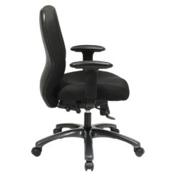 Pro Line II By Office Star EXECUTIVE HIGH BACK DARK AIRGIRD AND BLACK MESH CHAIR - 54666-231 -Cramer Sales Store 54666 231 Side 1