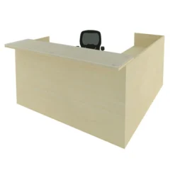 CHERRYMAN AMBER RECEPTION L-DESK, HANGING DOUBLE PEDESTALS AM401N
