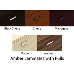 Cherryman Amber Bowfront Desk With Full Pedestals 3 Cherryman Amber Bowfront Desk With Full Pedestals - Image 3