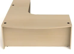 Cherryman Amber Executive Computer L Desk With Bowfront