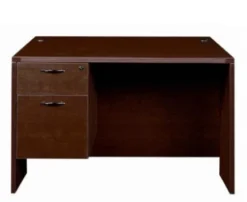 Cherryman Amber Rectangular Desk With Hanging Pedestal