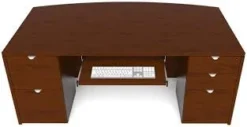 Cherryman Jade Executive Bowfront Desk