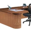 Cherryman Jade Bullet Top Desk With Return