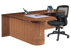Cherryman Jade Bullet Top Desk With Return