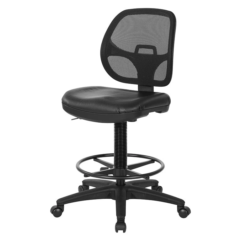 Work Smart Deluxe Screen Back Drafting Chair With Adjustable Footring By Office Star - DC2990V 2 Work Smart Deluxe Screen Back Drafting Chair With Adjustable Footring By Office Star - DC2990V - Image 2