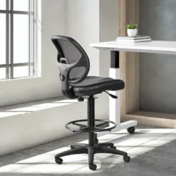 Work Smart Deluxe Screen Back Drafting Chair With Adjustable Footring By Office Star - DC2990V 15 Work Smart Deluxe Screen Back Drafting Chair With Adjustable Footring By Office Star - DC2990V -Cramer Sales Store DC2990V Room Set1 1