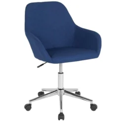 FLASH Cortana Home And Office Mid-Back Chair - DS-8012LB-GG -Cramer Sales Store DS 8012LB BLU F GG