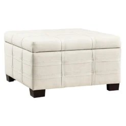 Ave Six By Office Star Products DETOUR STRAP STORAGE OTTOMAN WITH TRAY - DTR3030S -Cramer Sales Store DTR3030S L32 Main 1