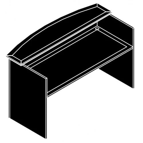 Cherryman Emerald Reception Desk Shell 2 Cherryman Emerald Reception Desk Shell - Image 2