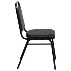 FLASH FURNITURE HERCULES Series Trapezoidal Back Stacking Banquet Chair In Black Vinyl - Black Frame 15 FLASH FURNITURE HERCULES Series Trapezoidal Back Stacking Banquet Chair In Black Vinyl - Black Frame -Cramer Sales Store FD BHF 2 GG inset1