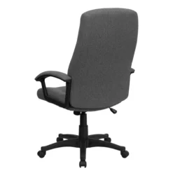 FLASH Rochelle High-Back Gray Fabric Executive Swivel Office Chair - BT-134A-GY-GG -Cramer Sales Store Flash BT 134A GY GG 5