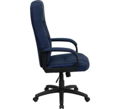 FLASH Rochelle High Back Navy Blue Fabric Executive Swivel Office Chair With Arms - BT-9022-GG 8 FLASH Rochelle High Back Navy Blue Fabric Executive Swivel Office Chair With Arms - BT-9022-GG -Cramer Sales Store Flash BT 9022 BL GG 3