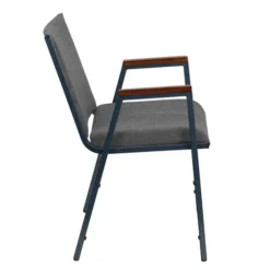 FLASH HERCULES Series Heavy Duty Fabric Stack Chair With Arms - XU-60154-GG -Cramer Sales Store Flash XU 60154 GY GG 3 1dcd32cf 6d2d 40e6 993a ee54383ce003