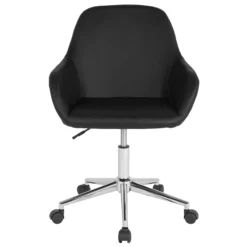 FLASH Cortana Home And Office Mid-Back Chair - DS-8012LB-GG -Cramer Sales Store FlashDS 8012LB BLK GG 3