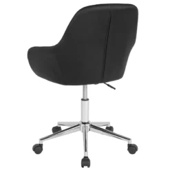 FLASH Cortana Home And Office Mid-Back Chair - DS-8012LB-GG -Cramer Sales Store FlashDS 8012LB BLK GG 4