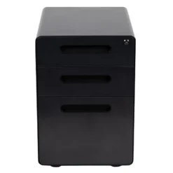 FLASH Wren Ergonomic 3-Drawer Mobile Locking Filing Cabinet With Anti-Tilt Mechanism And Hanging Drawer For Legal & Letter Files 35 FLASH Wren Ergonomic 3-Drawer Mobile Locking Filing Cabinet With Anti-Tilt Mechanism And Hanging Drawer For Legal & Letter Files -Cramer Sales Store HZ AP535 01 BK GG inset3