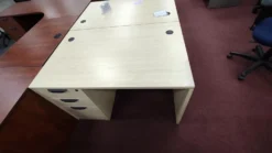 USED Small Maple Desk With Pedestal 6 USED Small Maple Desk With Pedestal -Cramer Sales Store IMG 20230117 154242352 HDR