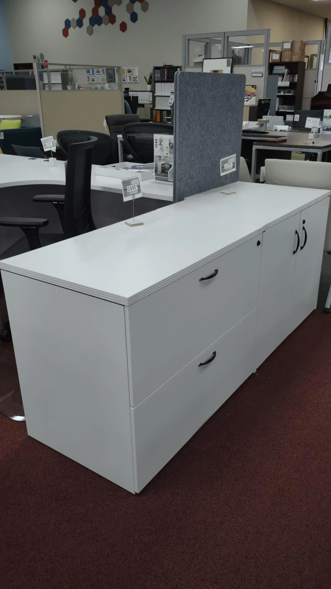 Napa Series - White Two Door Storage Cabinet 3 Napa Series - White Two Door Storage Cabinet - Image 3